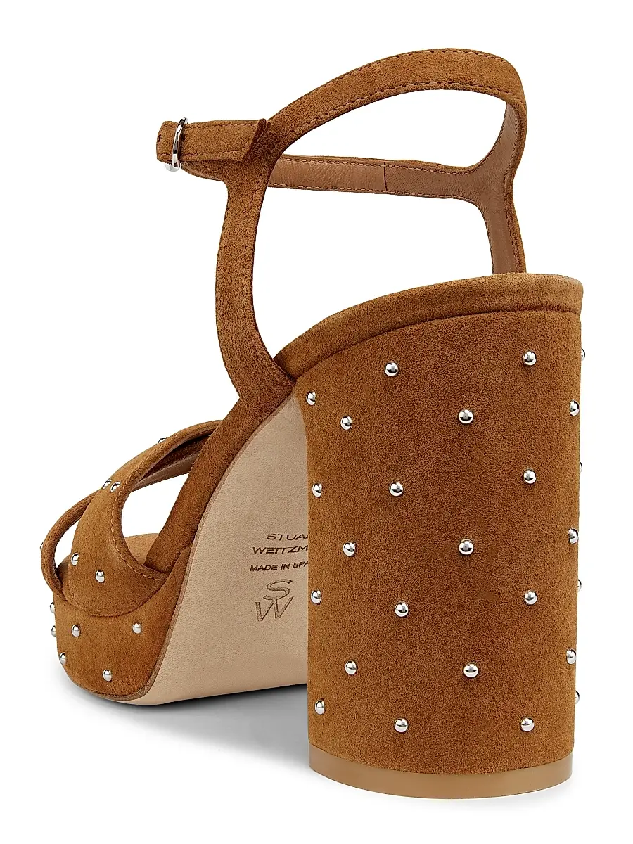 Stuart Weitzman Women's Dayna Sostud Suede Platform Sandals | Thumbnail 3 Stuart Weitzman Women's Dayna Sostud Suede Platform Sandals | Thumbnail 3