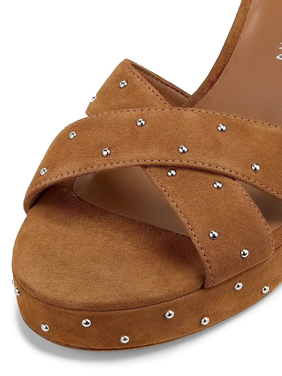 Stuart Weitzman Women's Dayna Sostud Suede Platform Sandals | Thumbnail 6 Stuart Weitzman Women's Dayna Sostud Suede Platform Sandals | Thumbnail 6