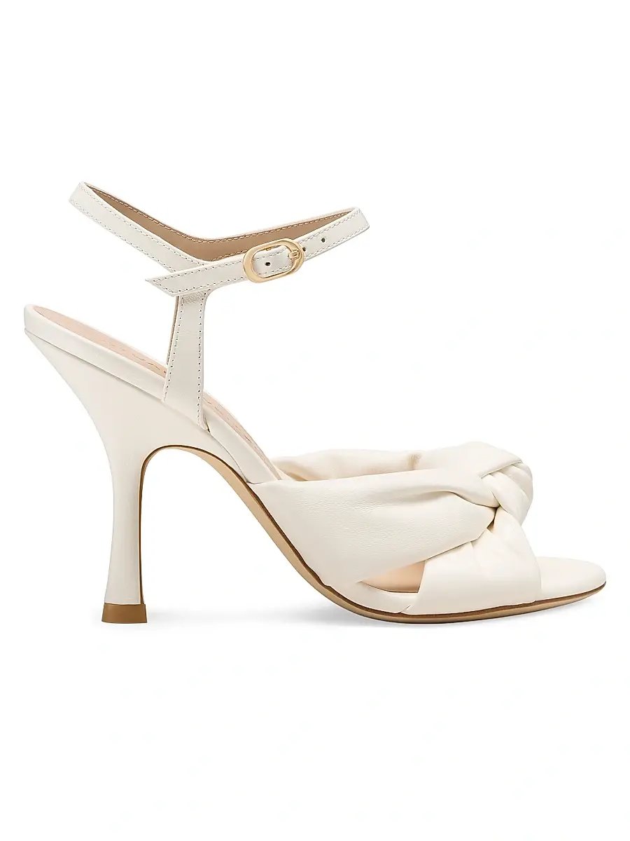 Stuart Weitzman Women's Soplaya 100MM Leather Sandals