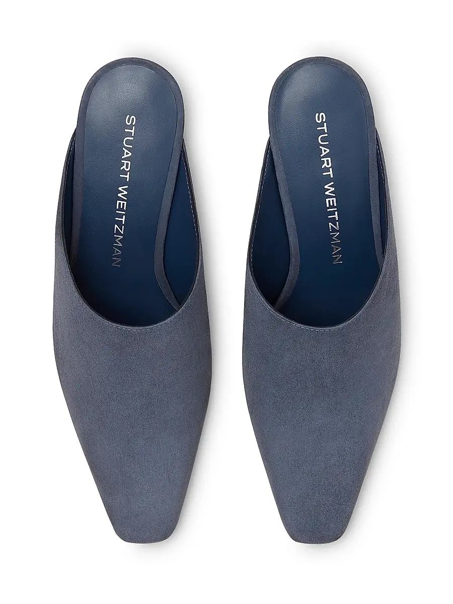 Stuart Weitzman Women's Stassi 50MM Suede Mules | Thumbnail 5 Stuart Weitzman Women's Stassi 50MM Suede Mules | Thumbnail 5