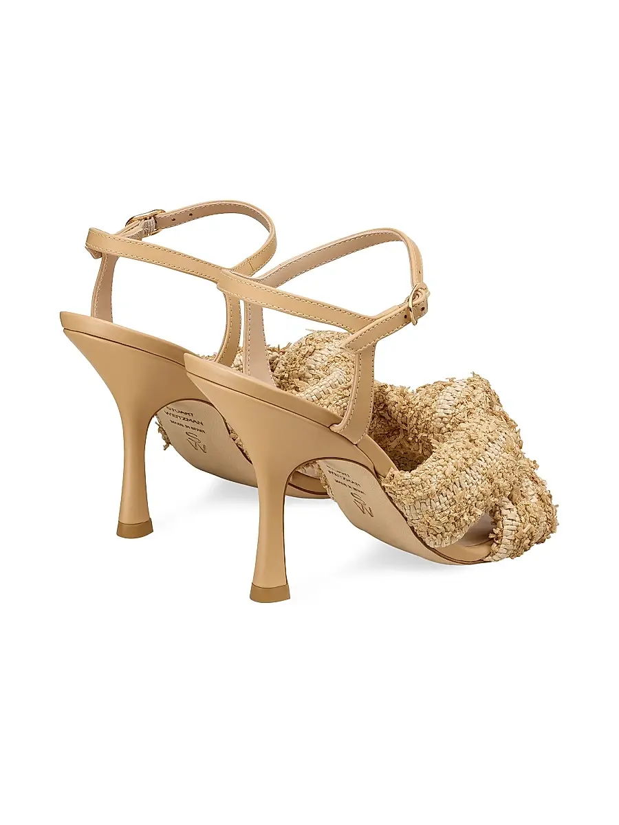 Stuart Weitzman Women's Soplaya 100MM Knotted Sandals | Thumbnail 3 Stuart Weitzman Women's Soplaya 100MM Knotted Sandals | Thumbnail 3
