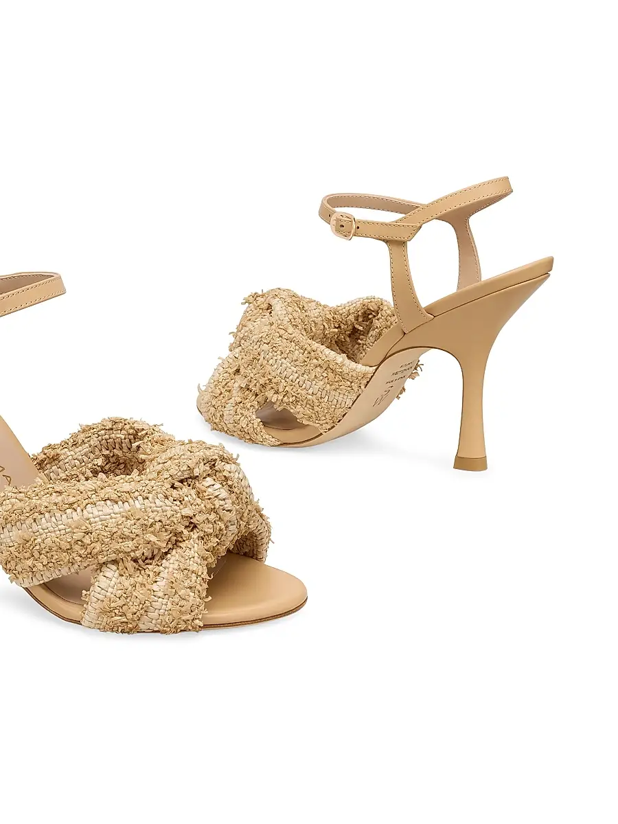 Stuart Weitzman Women's Soplaya 100MM Knotted Sandals | Thumbnail 4 Stuart Weitzman Women's Soplaya 100MM Knotted Sandals | Thumbnail 4