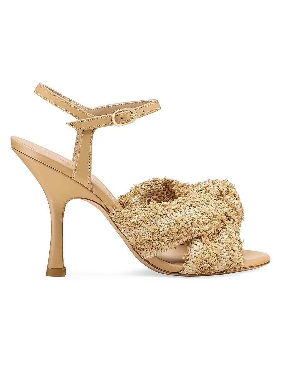 Stuart Weitzman Women's Soplaya 100MM Knotted Sandals