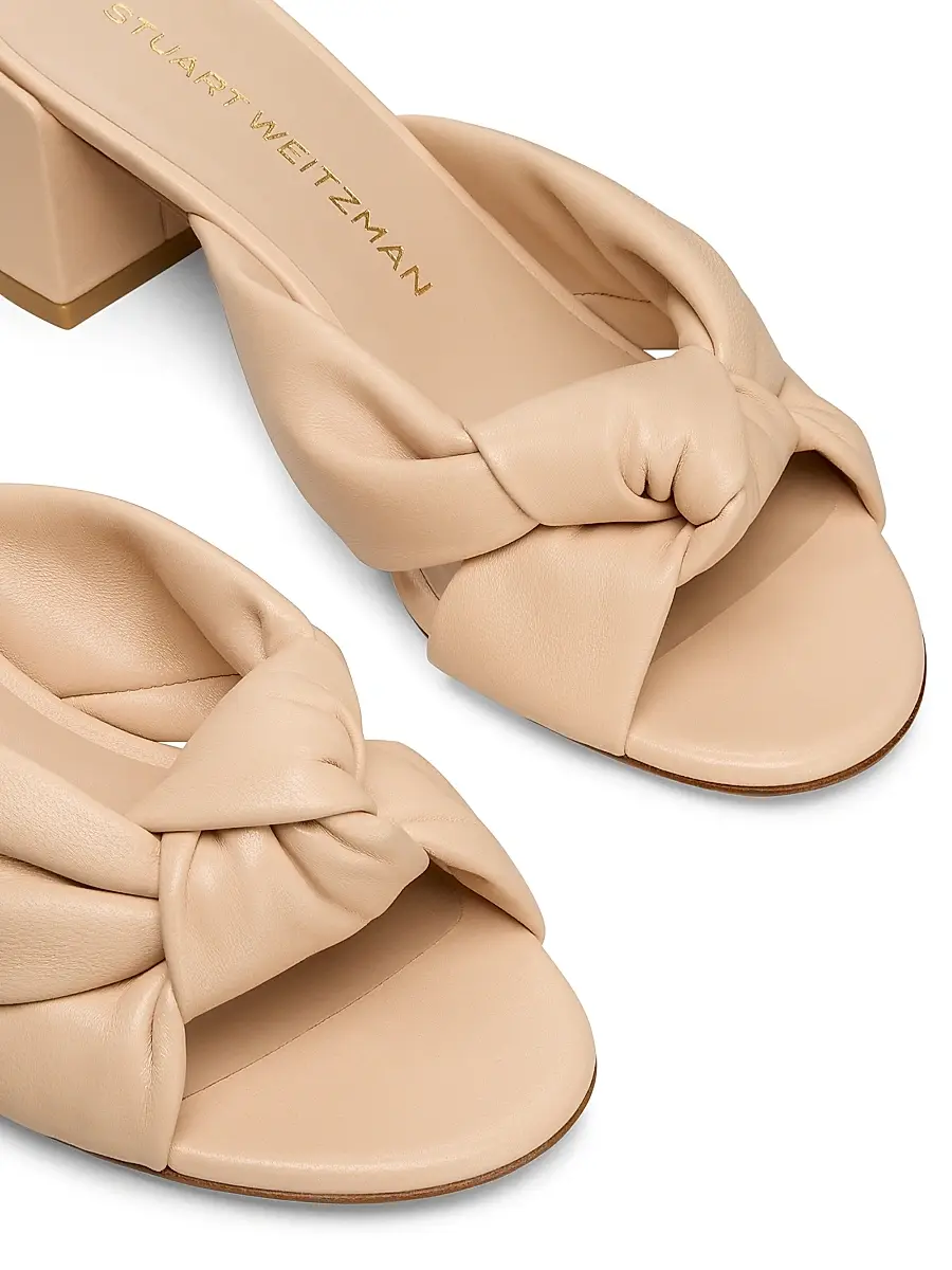 Stuart Weitzman Women's Soplaya 50MM Leather Sandals | Thumbnail 5 Stuart Weitzman Women's Soplaya 50MM Leather Sandals | Thumbnail 5