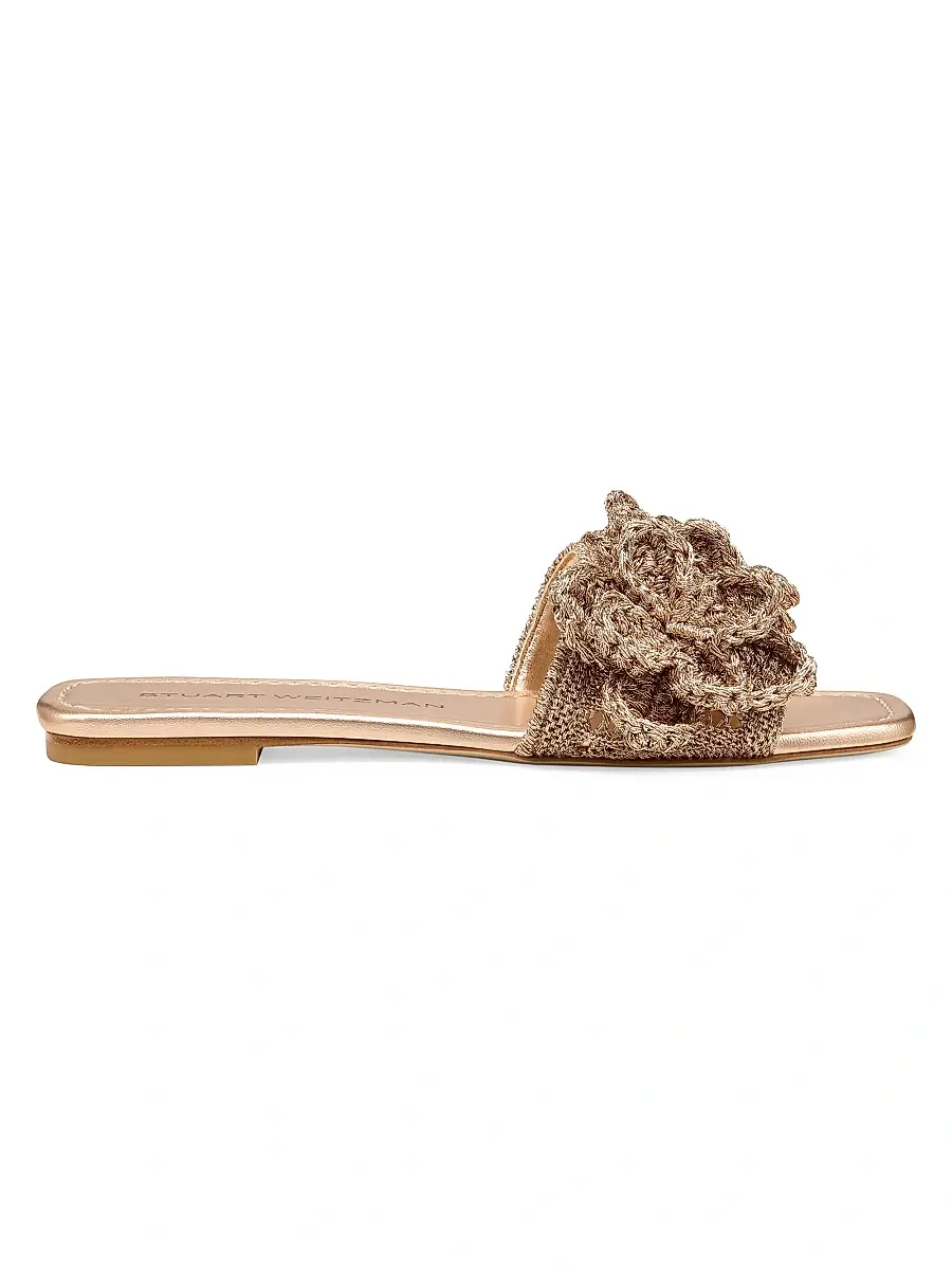 Stuart Weitzman Women's Lotus Crocheted Sandals