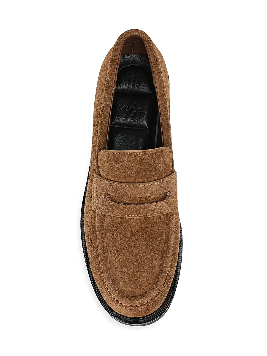 Vince Women's Siena Suede Penny Loafers | Thumbnail 4 Vince Women's Siena Suede Penny Loafers | Thumbnail 4