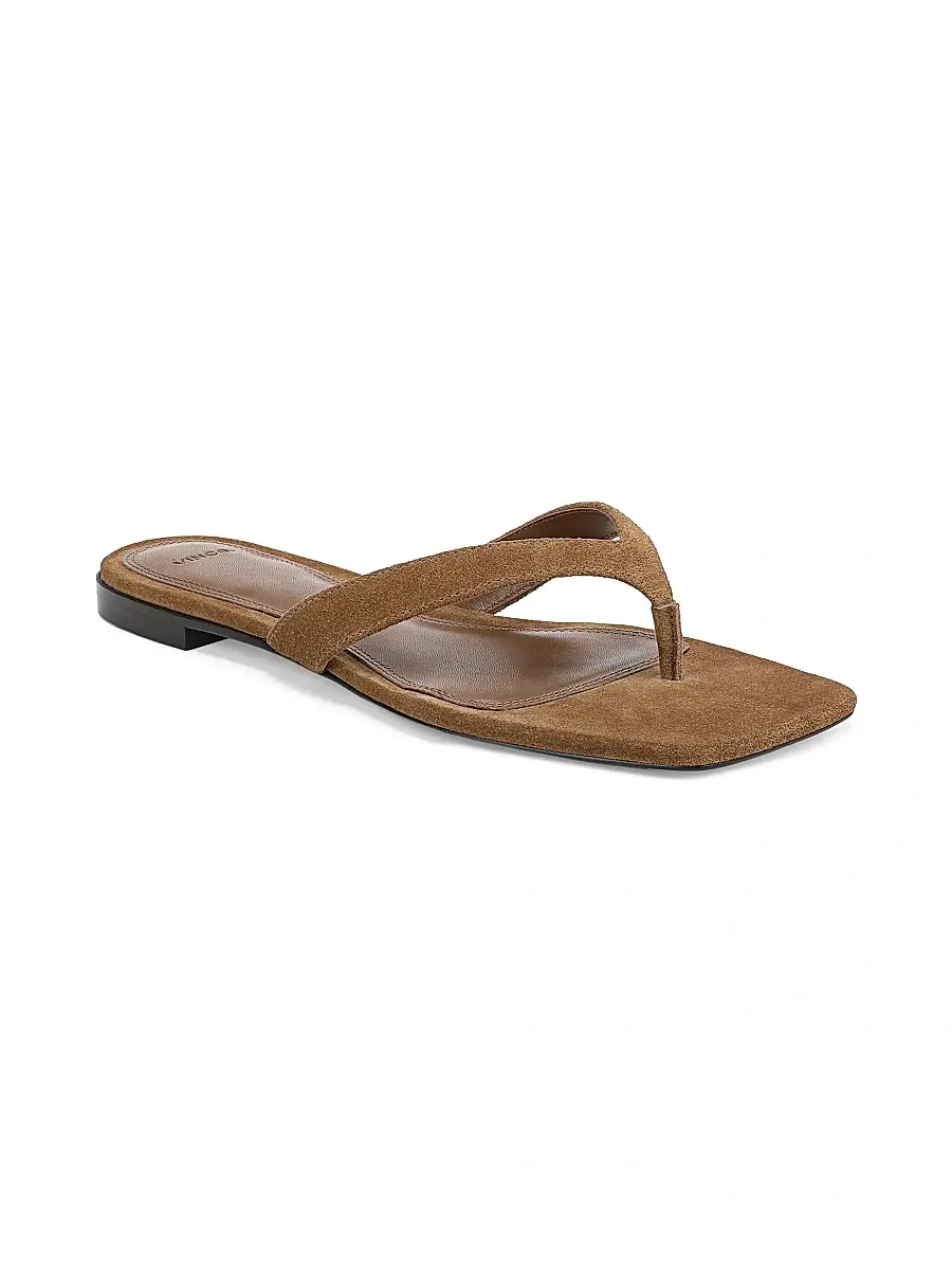 Vince Women's San Juan Thong II Suede Sandals | Thumbnail 2 Vince Women's San Juan Thong II Suede Sandals | Thumbnail 2