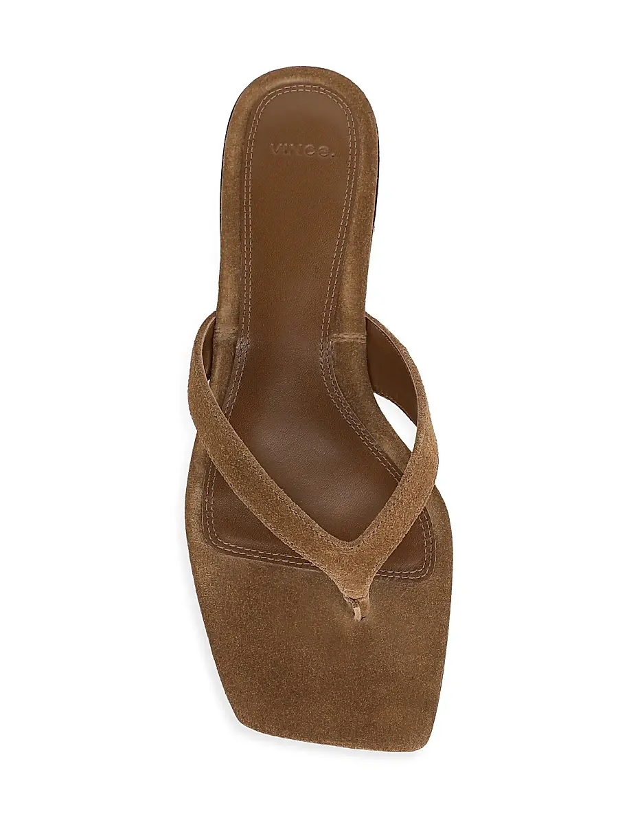 Vince Women's San Juan Thong II Suede Sandals | Thumbnail 4 Vince Women's San Juan Thong II Suede Sandals | Thumbnail 4