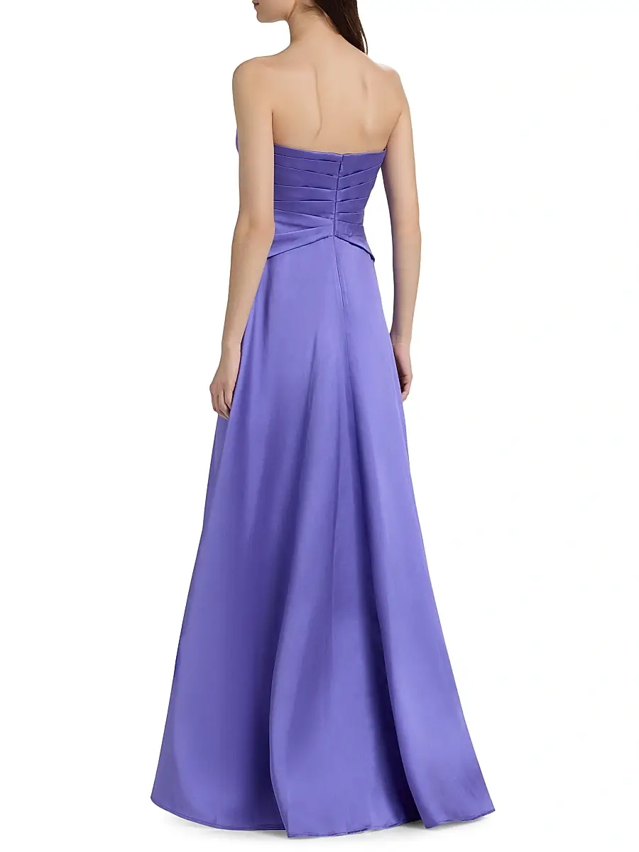 THEIA Women's Coco Strapless High-Low Mikado Gown | Thumbnail 5 THEIA Women's Coco Strapless High-Low Mikado Gown | Thumbnail 5