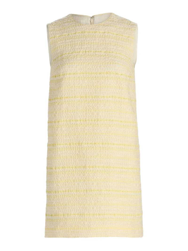 Women's Daisy Textured Striped Organza Shift Minidress Women's Daisy Textured Striped Organza Shift Minidress