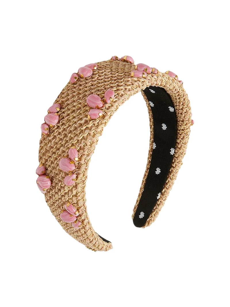 Lele Sadoughi Women's Palm Beach Brigitte Trilogy Stone Headband