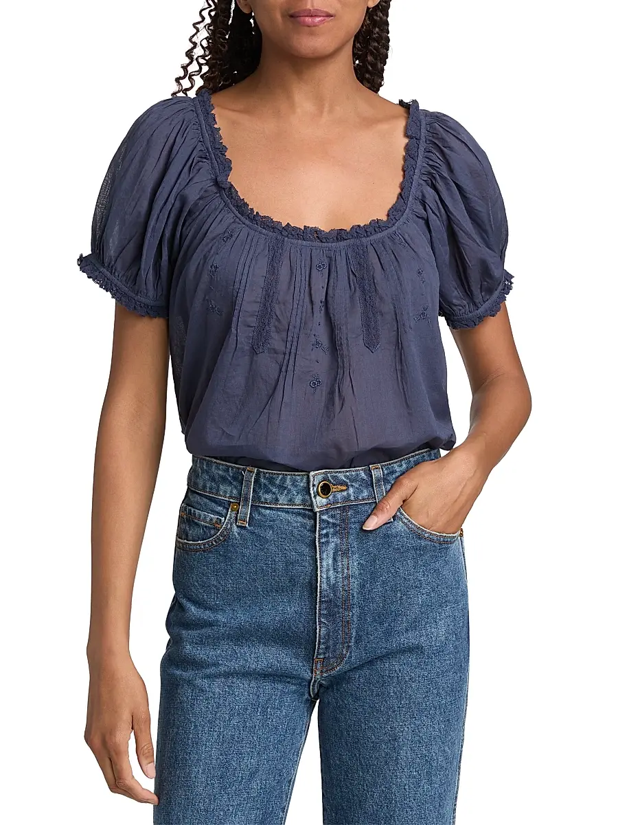 DÔEN Women's Frederica Cotton Top | Thumbnail 3