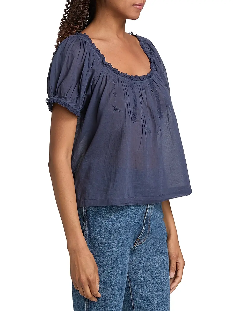 DÔEN Women's Frederica Cotton Top | Thumbnail 4