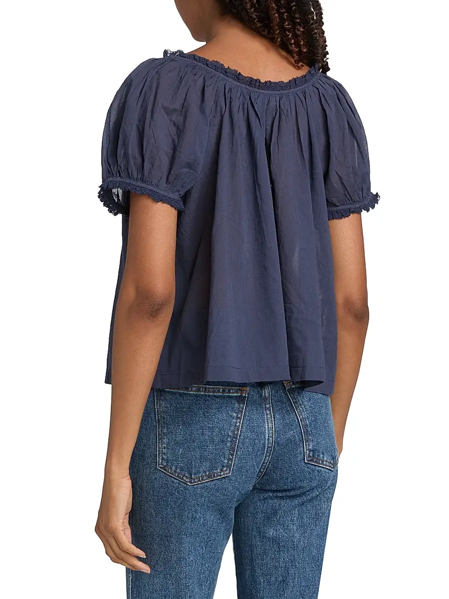 DÔEN Women's Frederica Cotton Top | Thumbnail 5