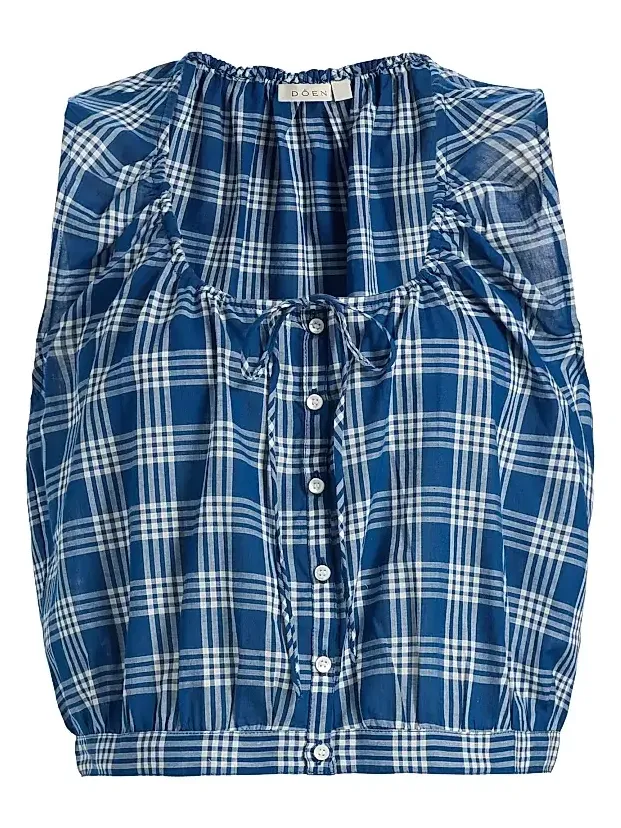 Women's Theo Plaid Cotton Top Women's Theo Plaid Cotton Top