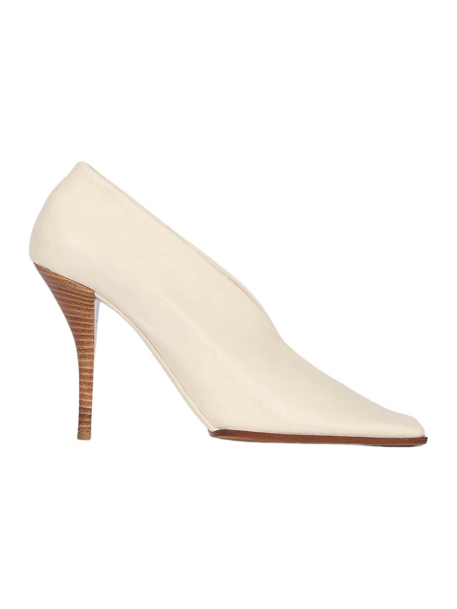 Women's 90MM Leather Square-Toe Pumps Women's 90MM Leather Square-Toe Pumps