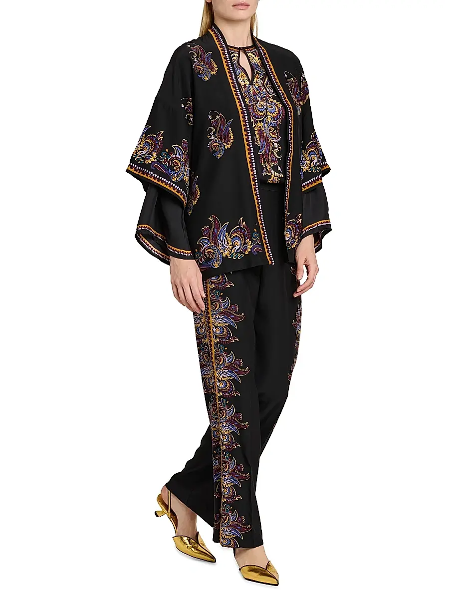 Etro Women's Kesa Floral Paisley Silk Jacket | Thumbnail 2