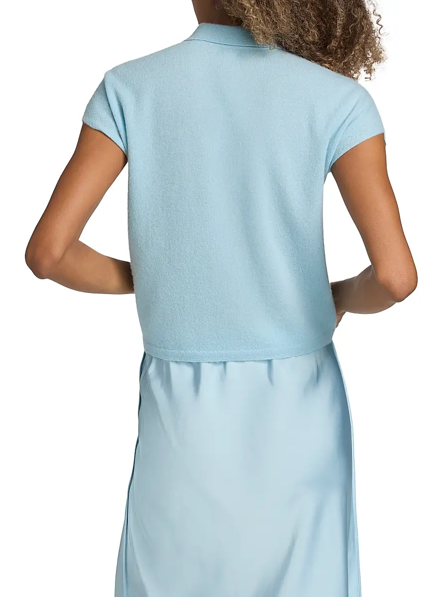 Vince Women's Cap-Sleeve Knit Cashmere-Silk Cardigan | Thumbnail 5 Vince Women's Cap-Sleeve Knit Cashmere-Silk Cardigan | Thumbnail 5