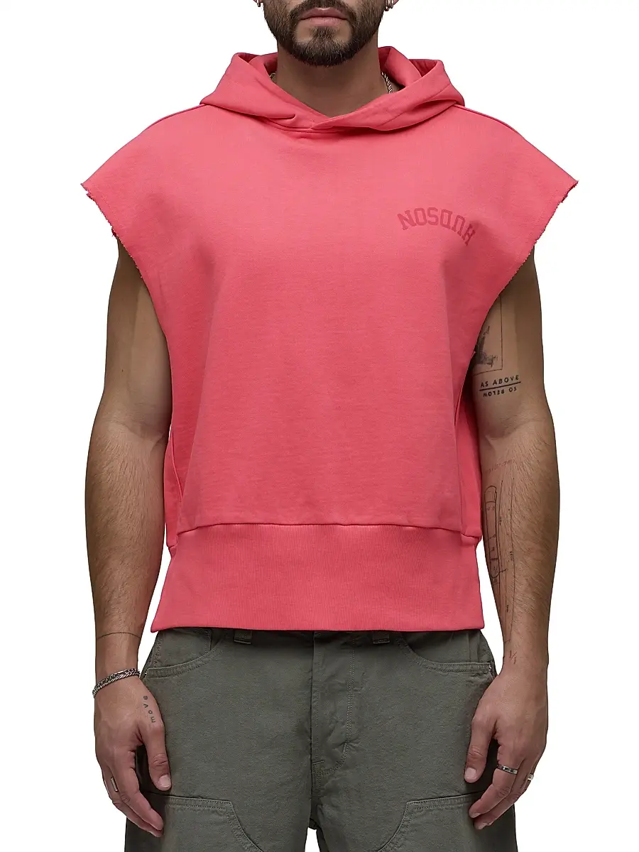 Hudson Jeans Men's Viper Sleeveless Hoodie | Thumbnail 4