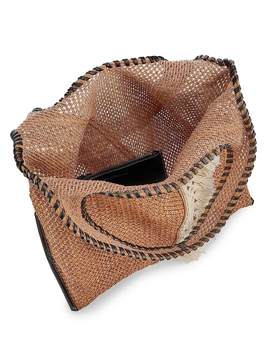 3.1 Phillip Lim Women's Fringed Raffia Tote Bag | Thumbnail 4 3.1 Phillip Lim Women's Fringed Raffia Tote Bag | Thumbnail 4