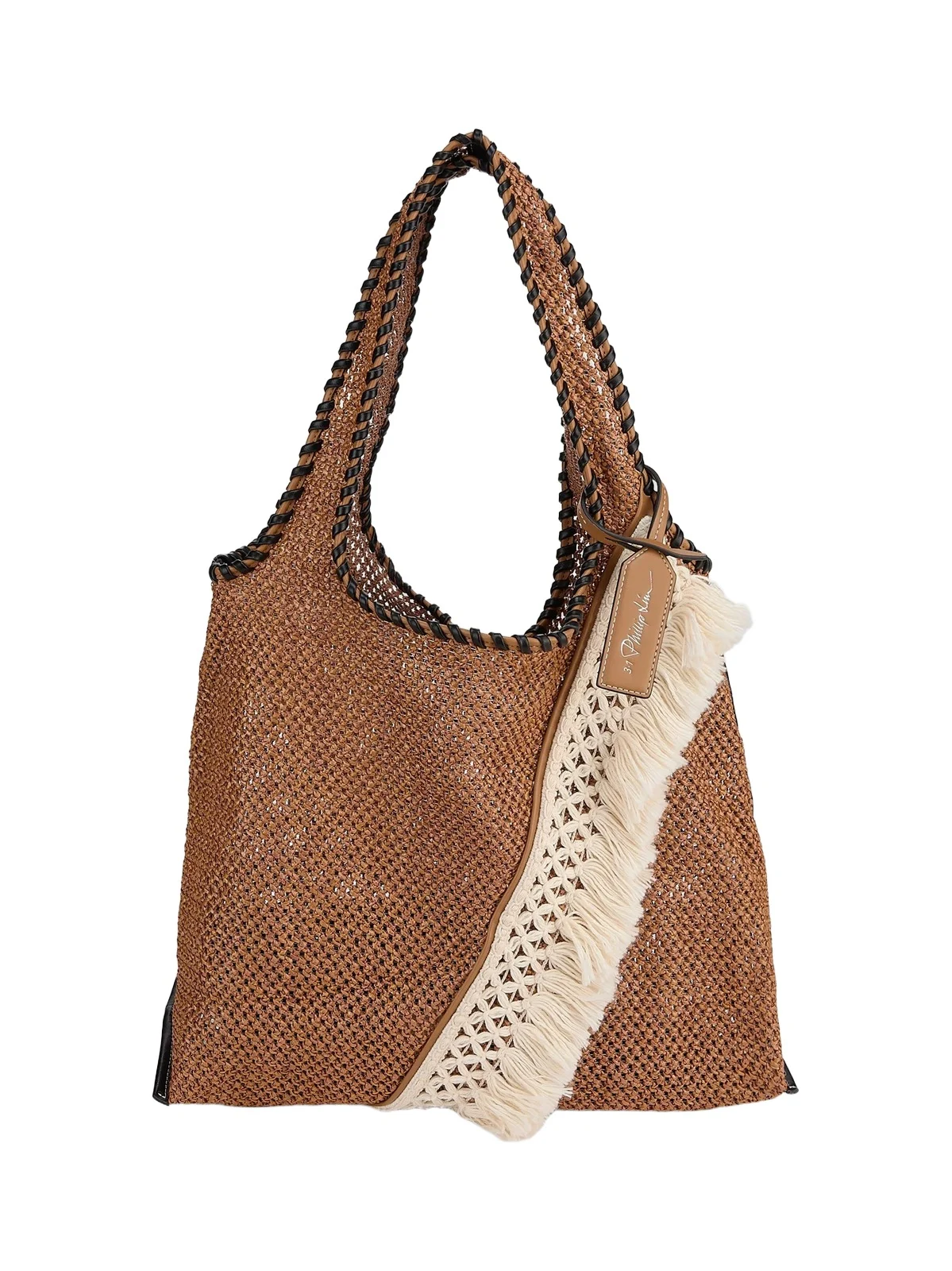 Women's Fringed Raffia Tote Bag Women's Fringed Raffia Tote Bag