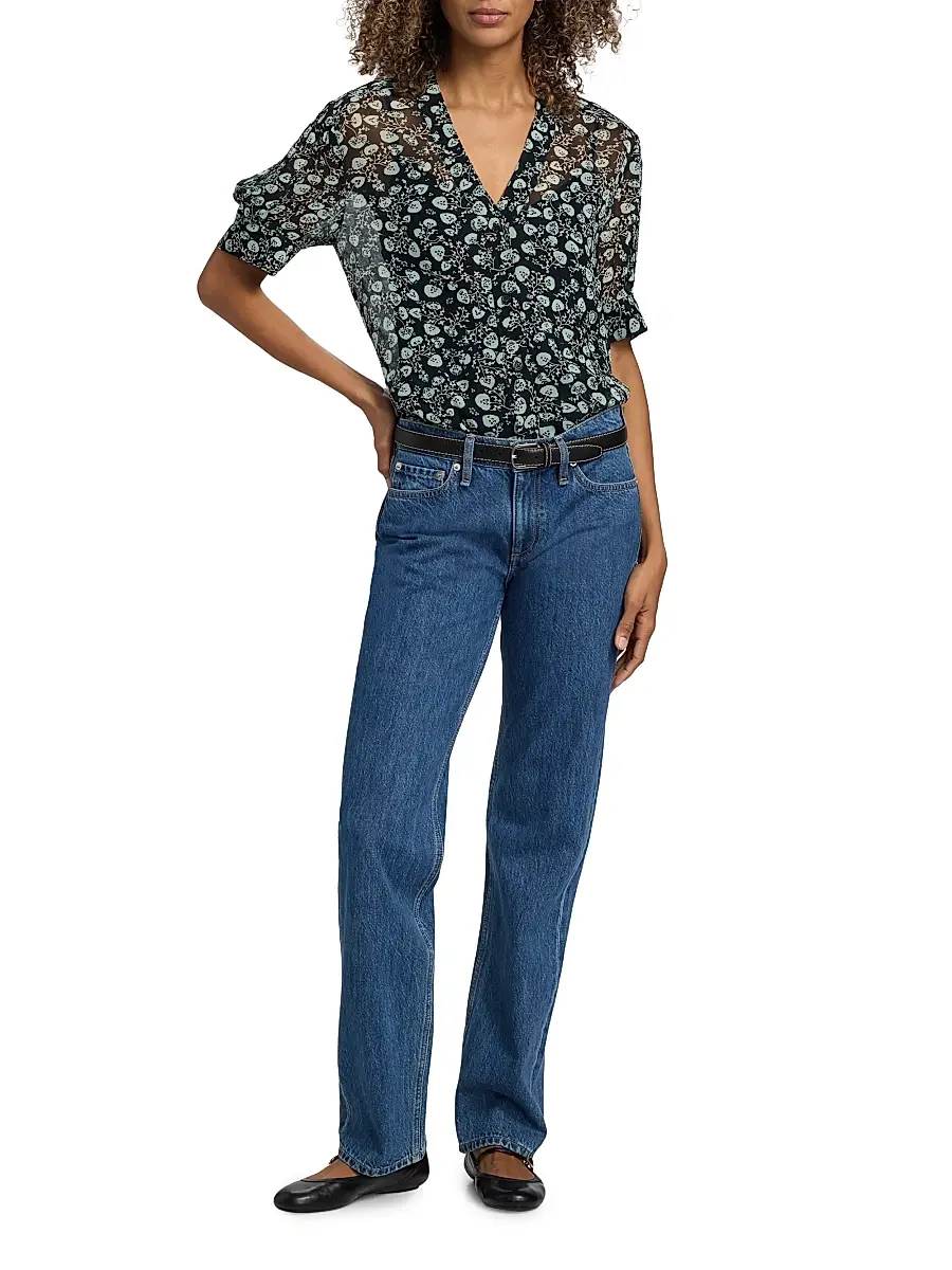 rag & bone Women's Taylor Floral Sheer Shirt | Thumbnail 2 rag & bone Women's Taylor Floral Sheer Shirt | Thumbnail 2