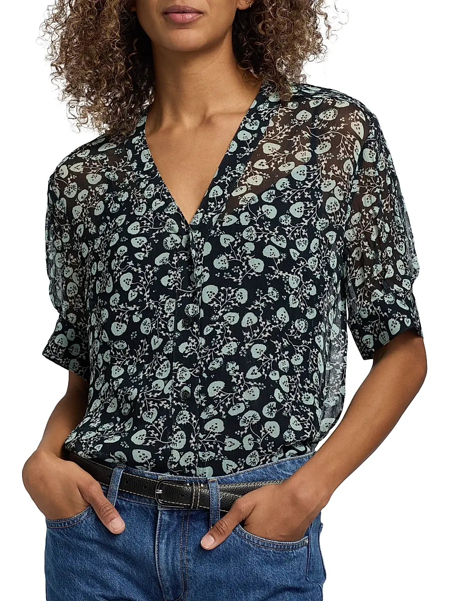 rag & bone Women's Taylor Floral Sheer Shirt | Thumbnail 6 rag & bone Women's Taylor Floral Sheer Shirt | Thumbnail 6