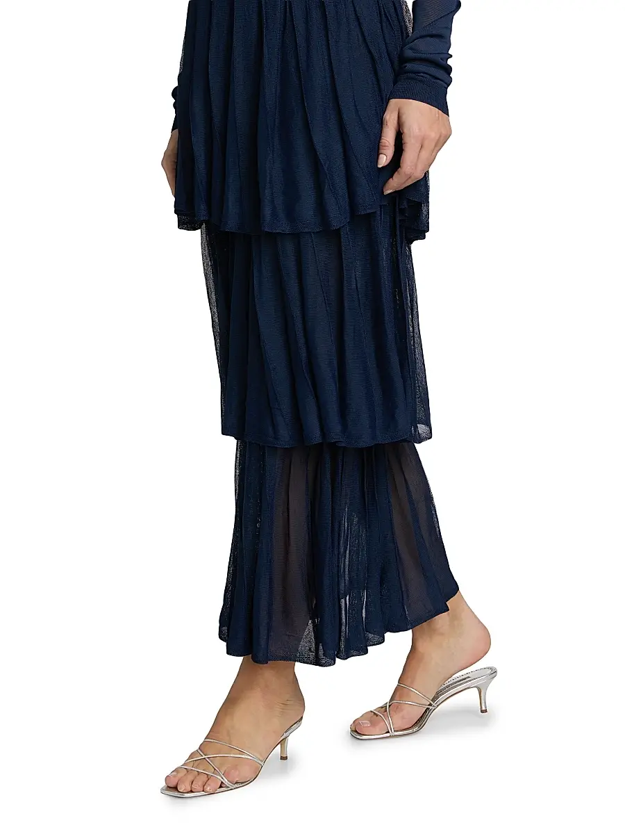 Et Ochs Women's Anslie Knit Tiered Midi-Dress | Thumbnail 6 Et Ochs Women's Anslie Knit Tiered Midi-Dress | Thumbnail 6