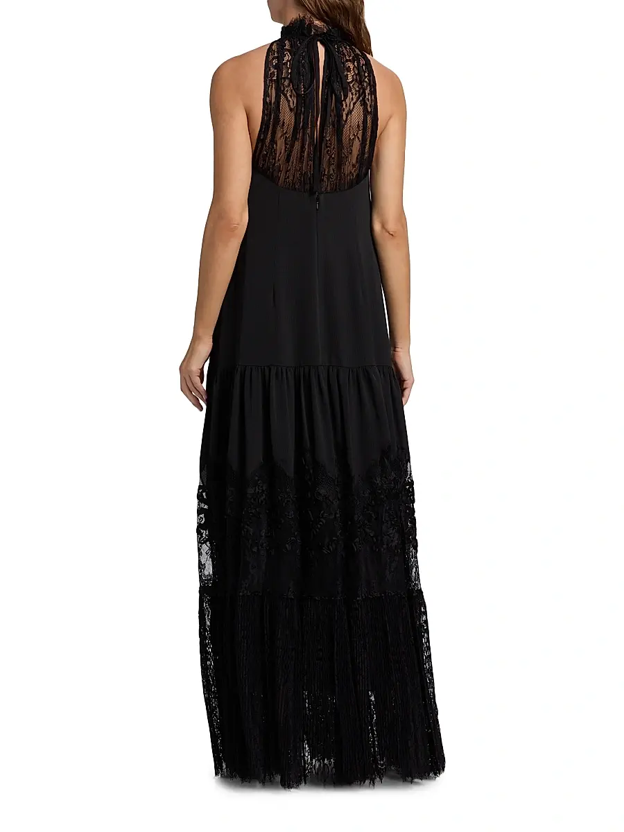 Kobi Halperin Women's Hallee Lace Embroidered Satin Maxi Dress | Thumbnail 5 Kobi Halperin Women's Hallee Lace Embroidered Satin Maxi Dress | Thumbnail 5