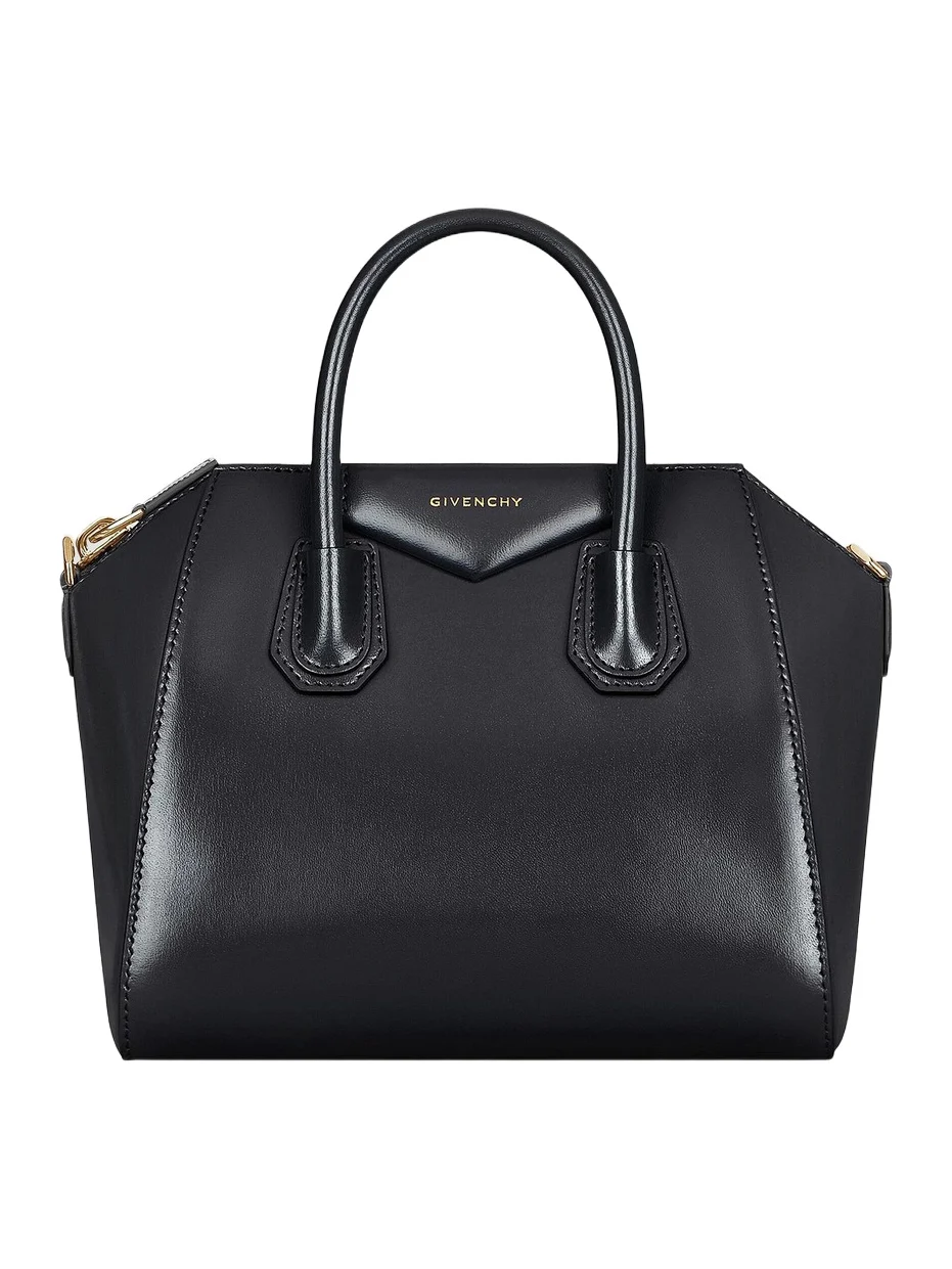 Women's Small Antigona Top Handle Bag in Box Leather - Black Women's Small Antigona Top Handle Bag in Box Leather - Black