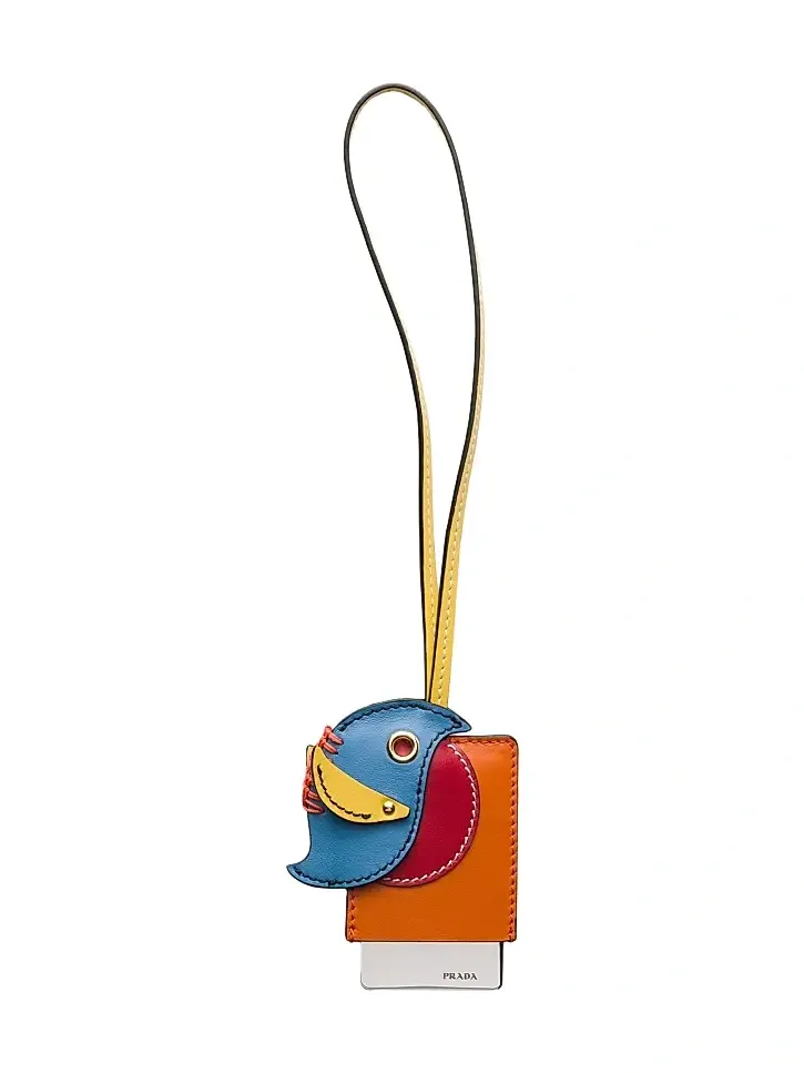 Prada Women's Leather Mirror Case Pendant