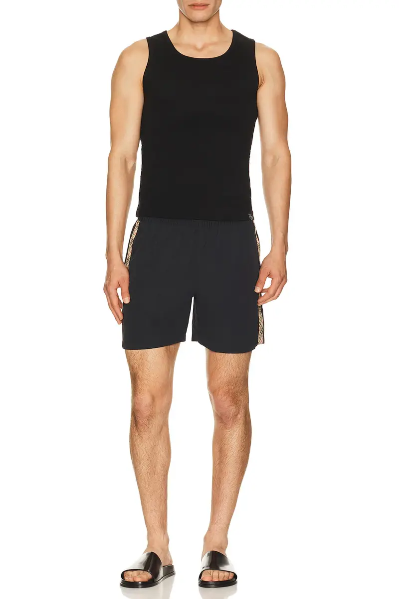 Burberry Seb Check Tape Swim Shorts | Thumbnail 4