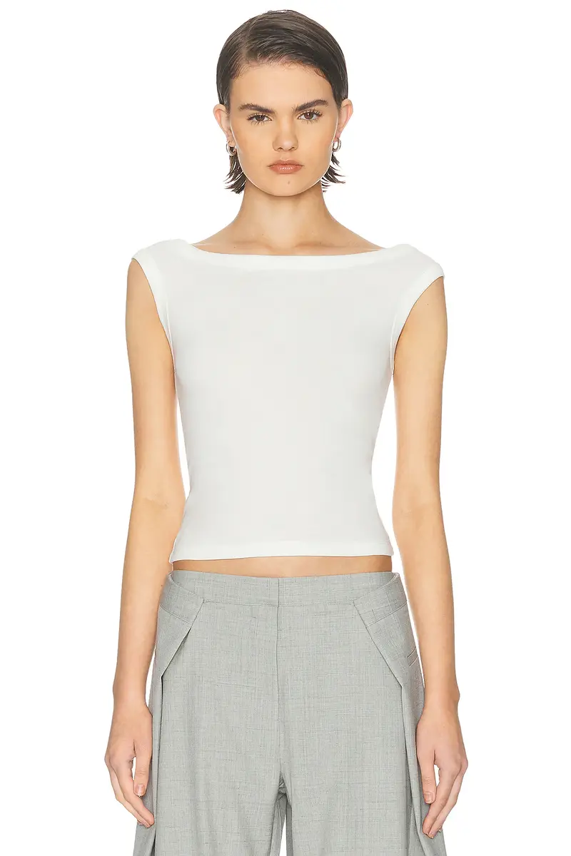 St. Agni Organic Cotton Off Shoulder Top | Image 1 St. Agni Organic Cotton Off Shoulder Top | Image 1