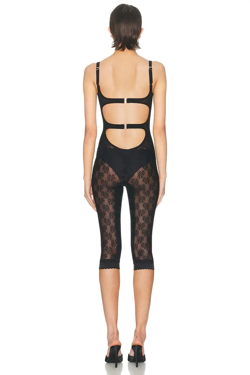 The Attico Lace Overall Catsuit | Thumbnail 5 The Attico Lace Overall Catsuit | Thumbnail 5