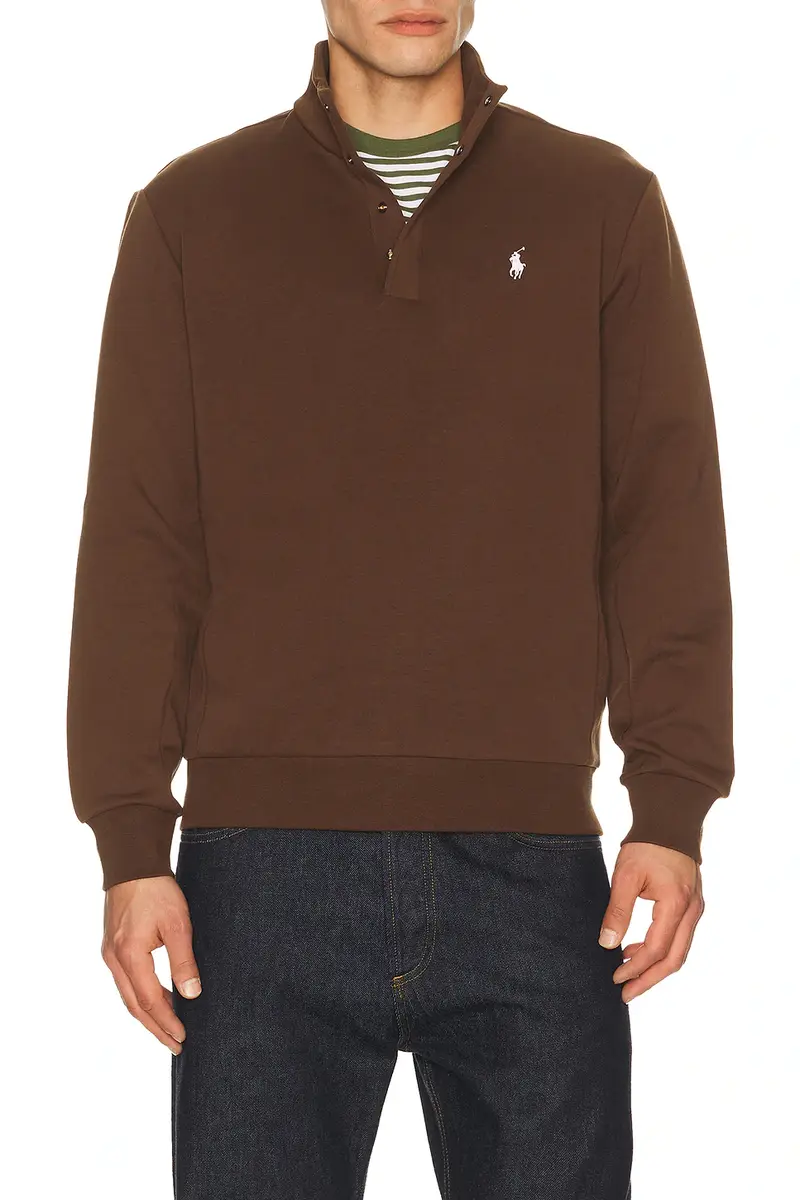 Polo Ralph Lauren Long Sleeve Double Knit Tech Snap Mocknock Pullover | Thumbnail 3 Polo Ralph Lauren Long Sleeve Double Knit Tech Snap Mocknock Pullover | Thumbnail 3