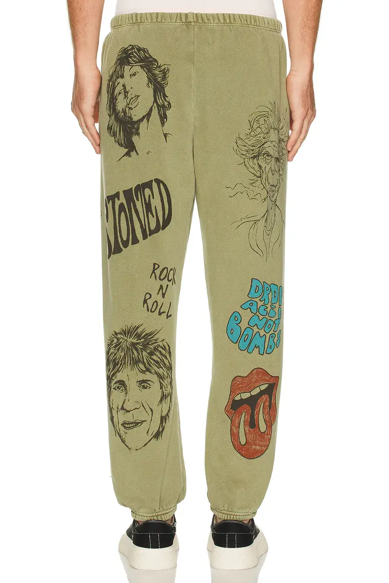 Madeworn Rolling Stones Sketch P.E. Sweatpants | Thumbnail 4