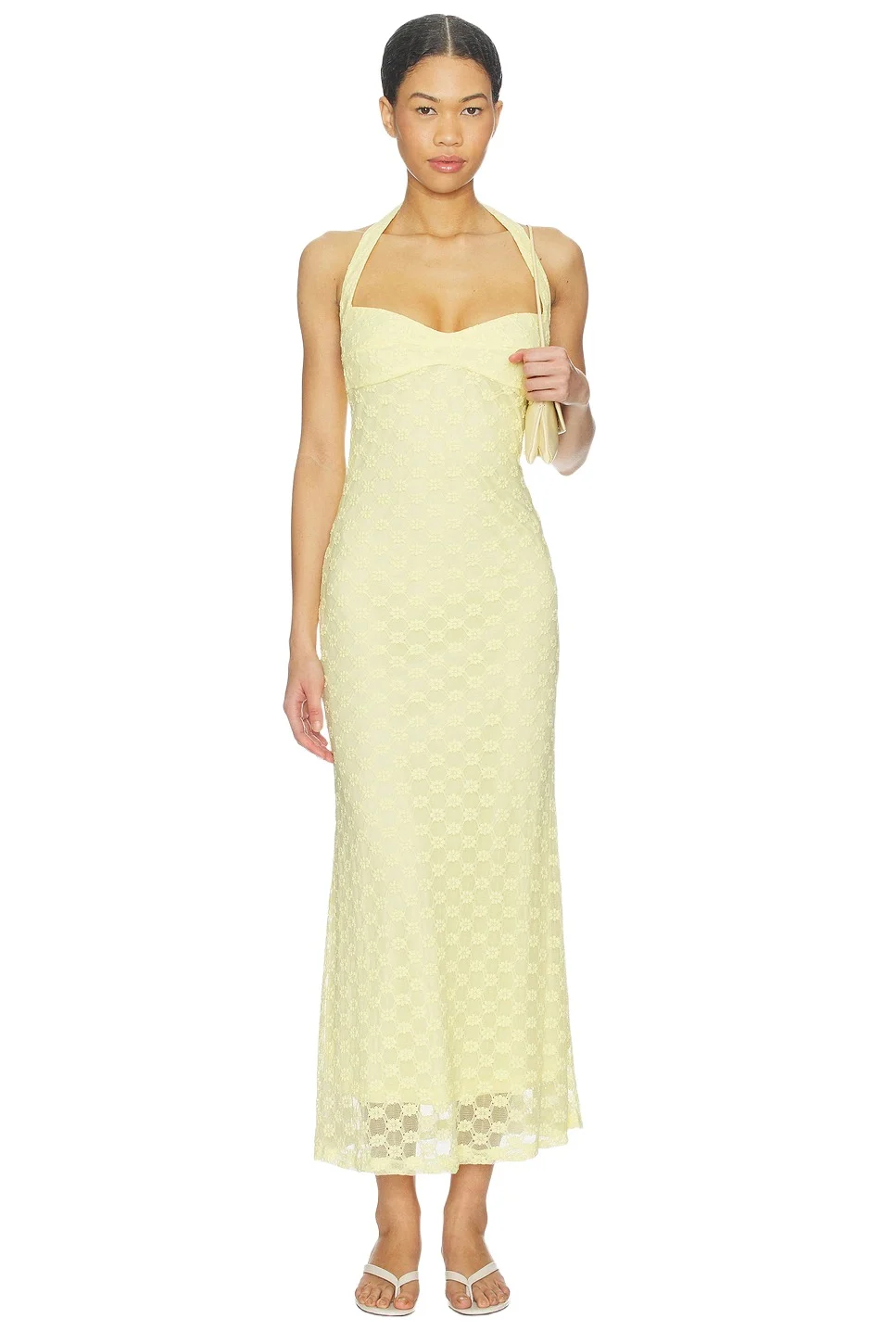 Mariko Halter Neck Midi Dress Mariko Halter Neck Midi Dress