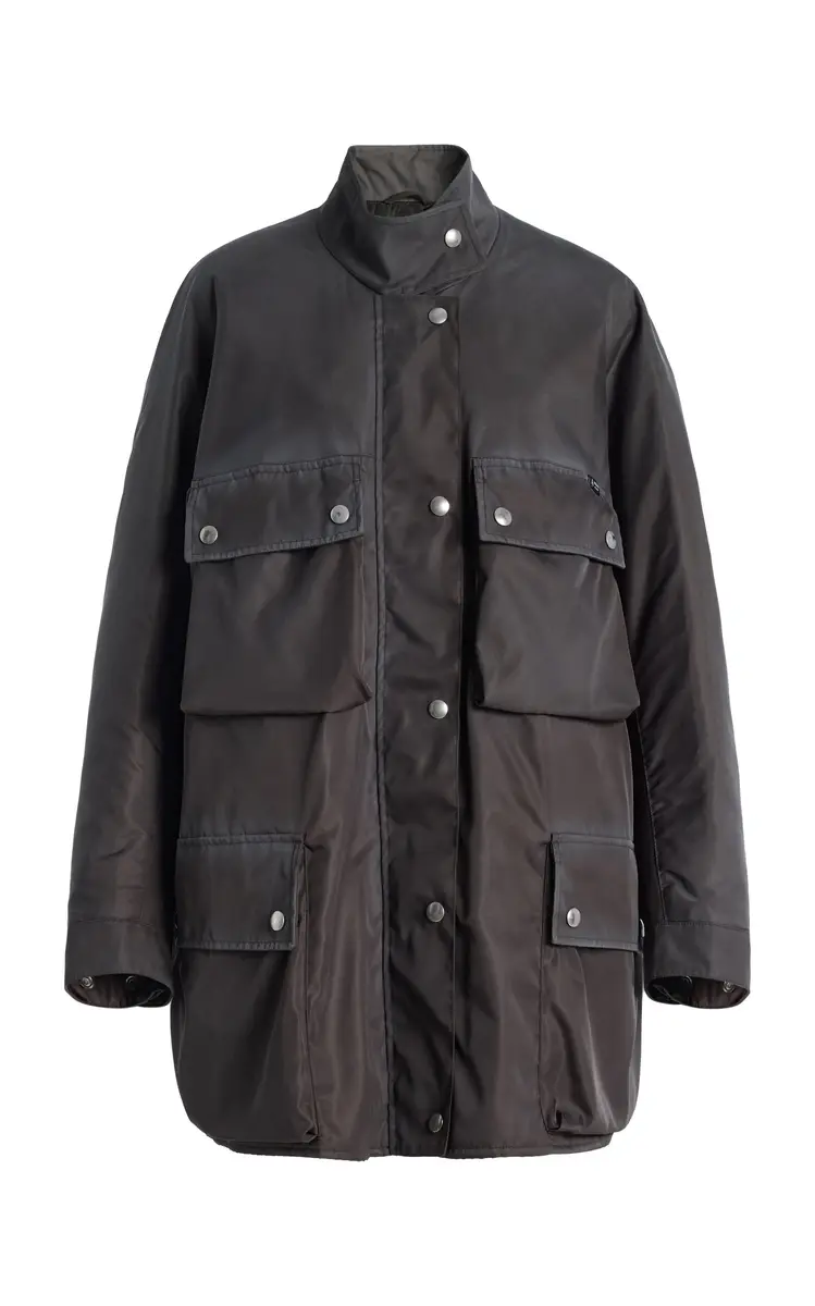 Prada Washed Nylon Jacket | Thumbnail 3 Prada Washed Nylon Jacket | Thumbnail 3