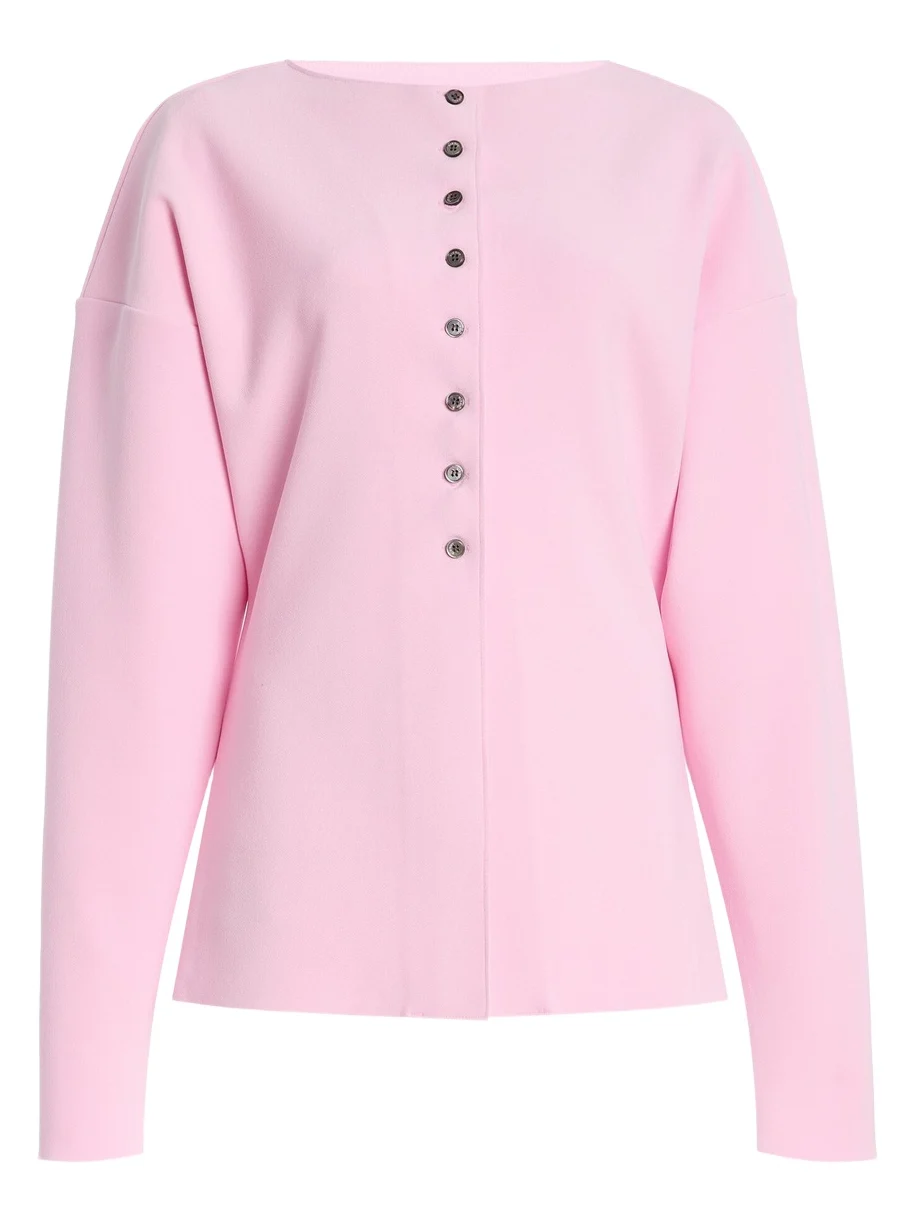 Exclusive Lay2 Boatneck Crepe Cardigan Exclusive Lay2 Boatneck Crepe Cardigan
