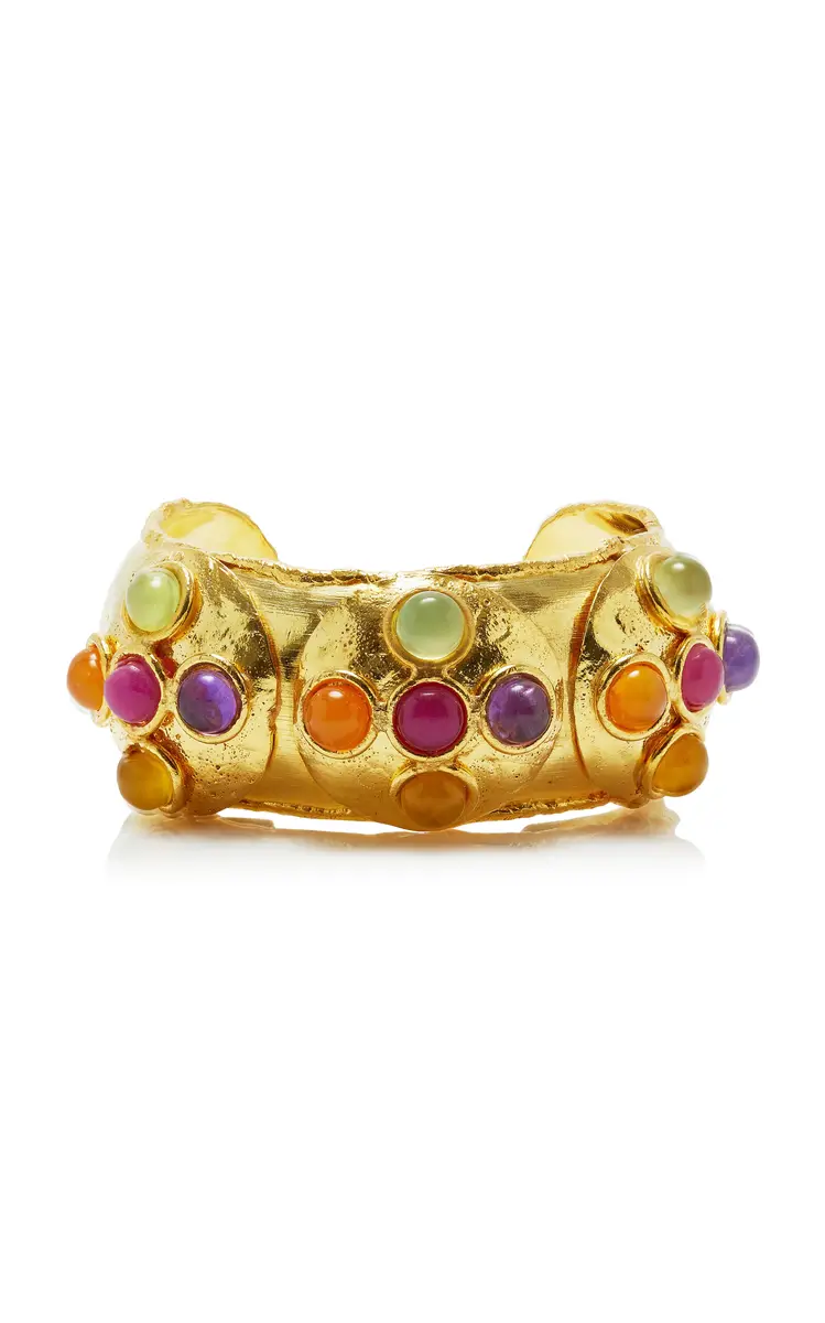 Sylvia Toledano Manchette Gold-Plated Multi-Stone Cuff | Thumbnail 6