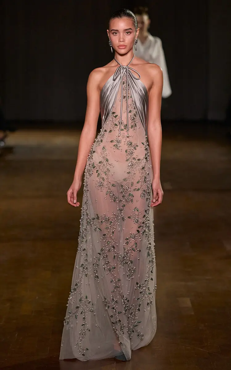 Halter Neck Embellished Maxi Dress Halter Neck Embellished Maxi Dress