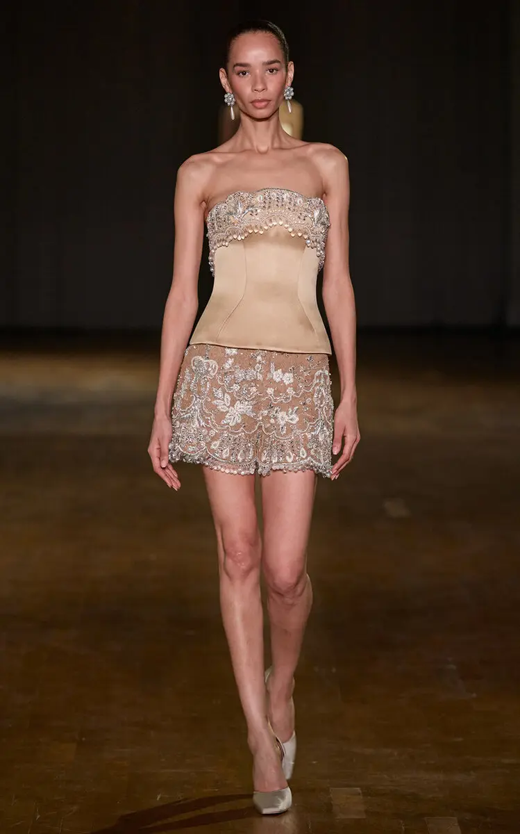 Georges Hobeika Embellished Mini Shorts