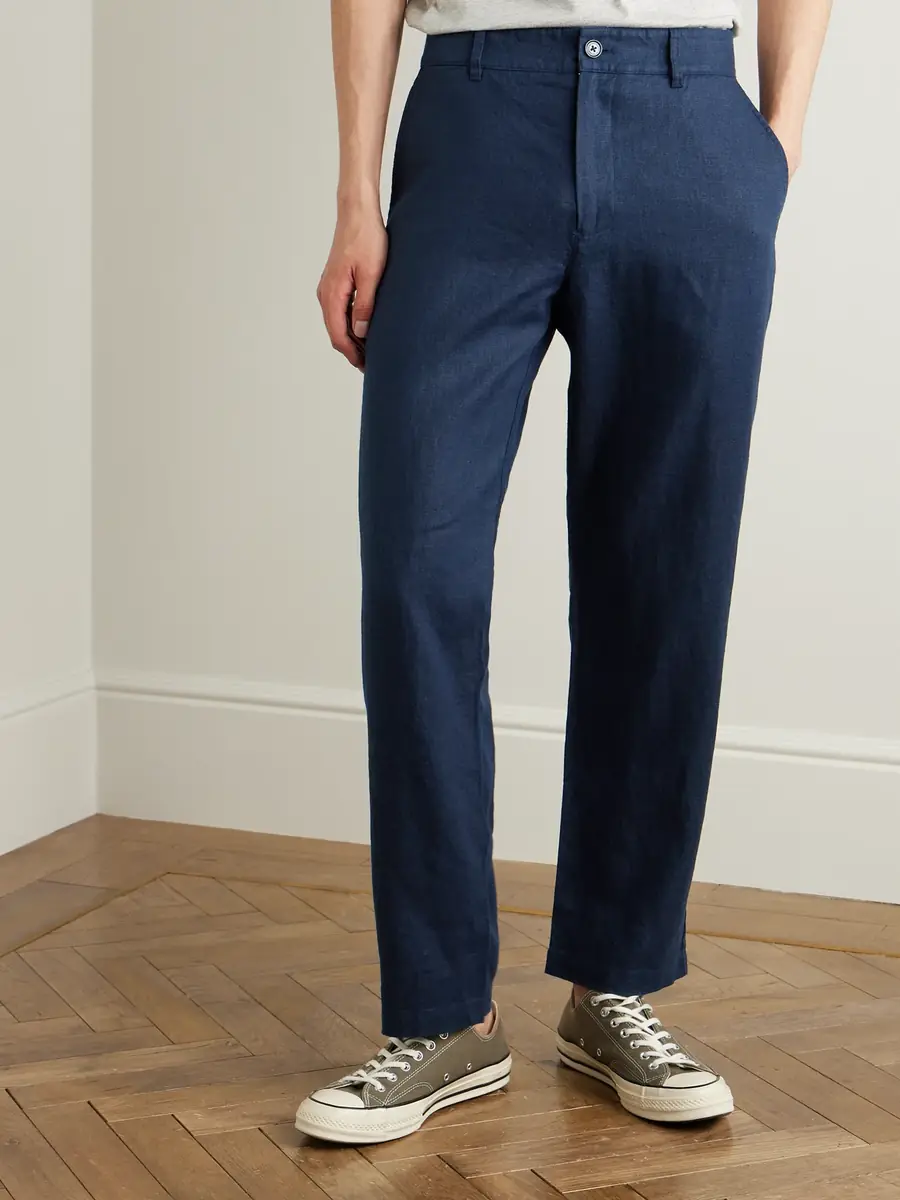 NN07 Aden 1454 Straight-Leg Woven Linen Trousers - Men | Thumbnail 3 NN07 Aden 1454 Straight-Leg Woven Linen Trousers - Men | Thumbnail 3