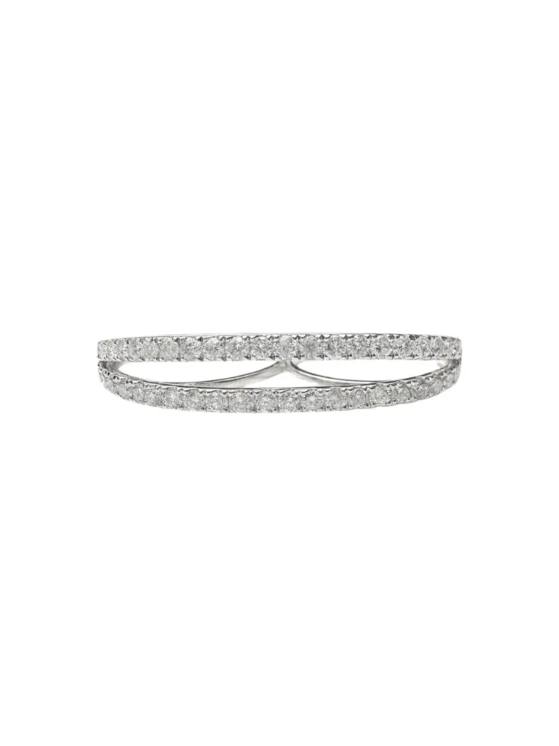 1.55ct Diamond 18K Gold Double Ring