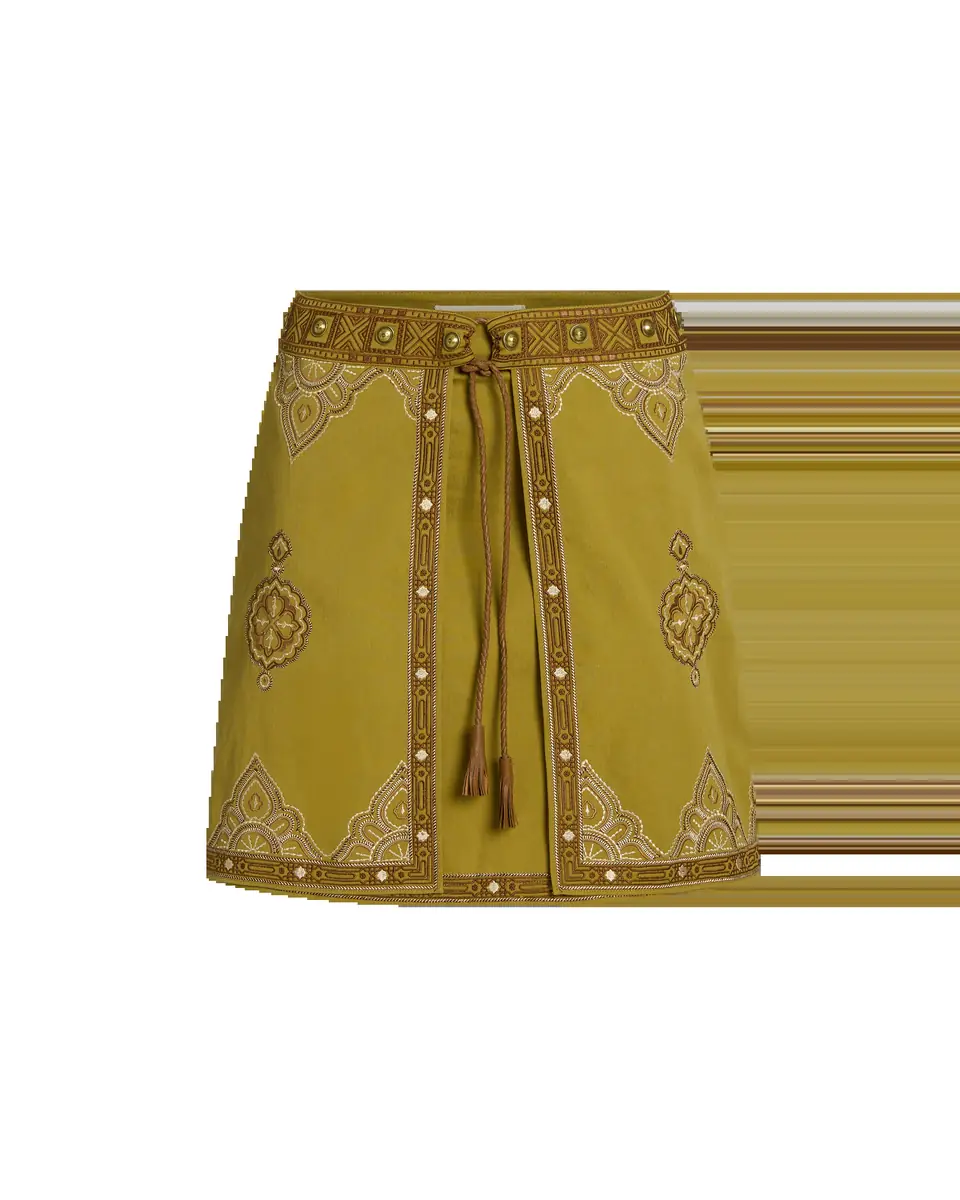 Emporio Sirenuse Asia Skirt with Mojave Embroidery | Thumbnail 4 Emporio Sirenuse Asia Skirt with Mojave Embroidery | Thumbnail 4