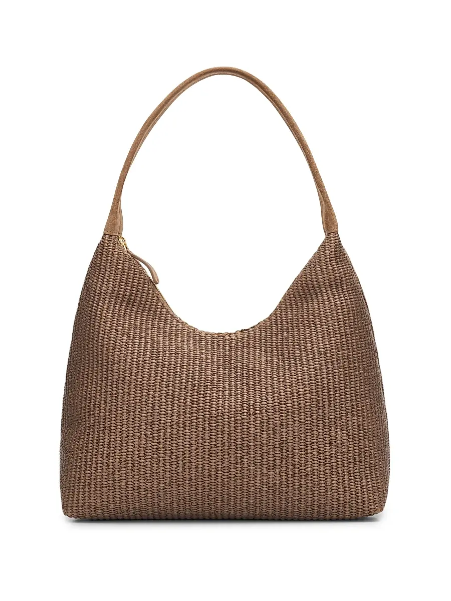 Mansur Gavriel Women's Candy Raffia Hobo Bag - Anise | Image 1 Mansur Gavriel Women's Candy Raffia Hobo Bag - Anise | Image 1