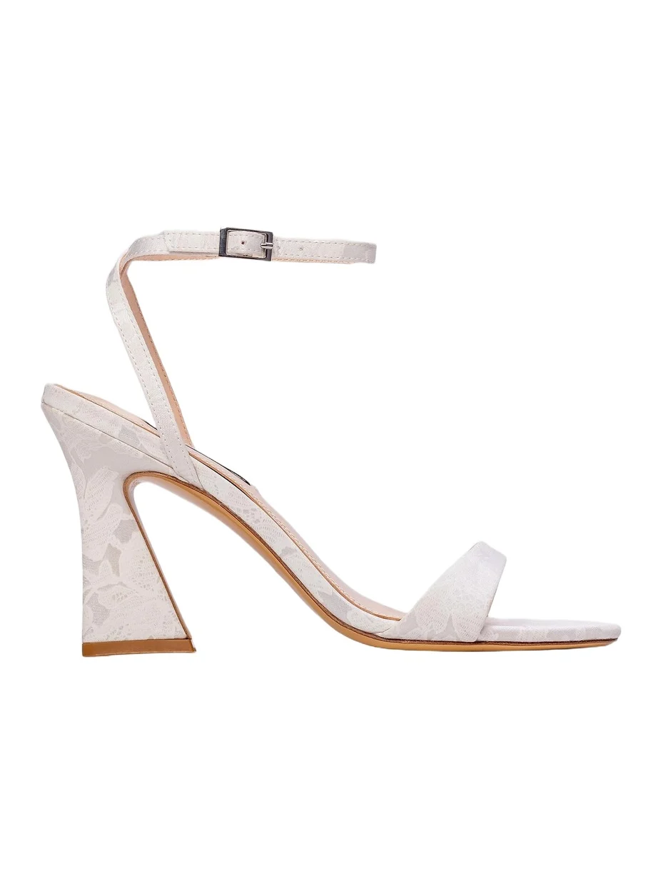 Anne Barge Women's Muse Floral Silk Sandals