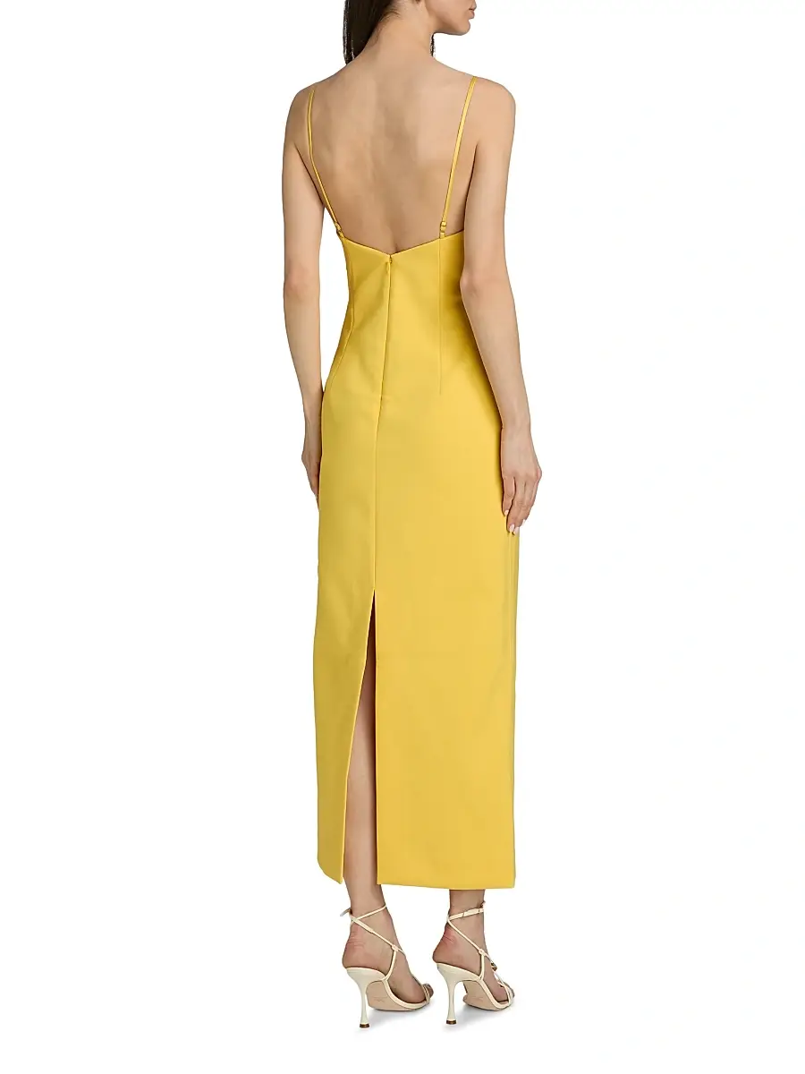 ACLER Women's Ellicombe Organza Pleat Midi-Dress | Thumbnail 5 ACLER Women's Ellicombe Organza Pleat Midi-Dress | Thumbnail 5