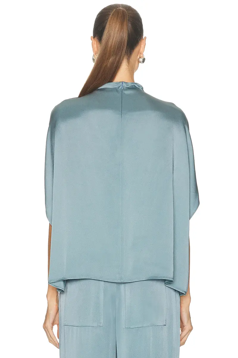 Lapointe Satin Cape Tee | Thumbnail 3 Lapointe Satin Cape Tee | Thumbnail 3