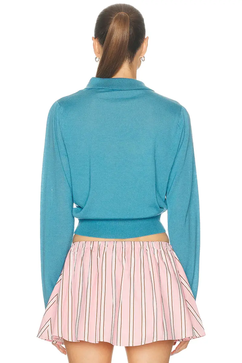 Sandy Liang Polo Sweater | Thumbnail 3 Sandy Liang Polo Sweater | Thumbnail 3